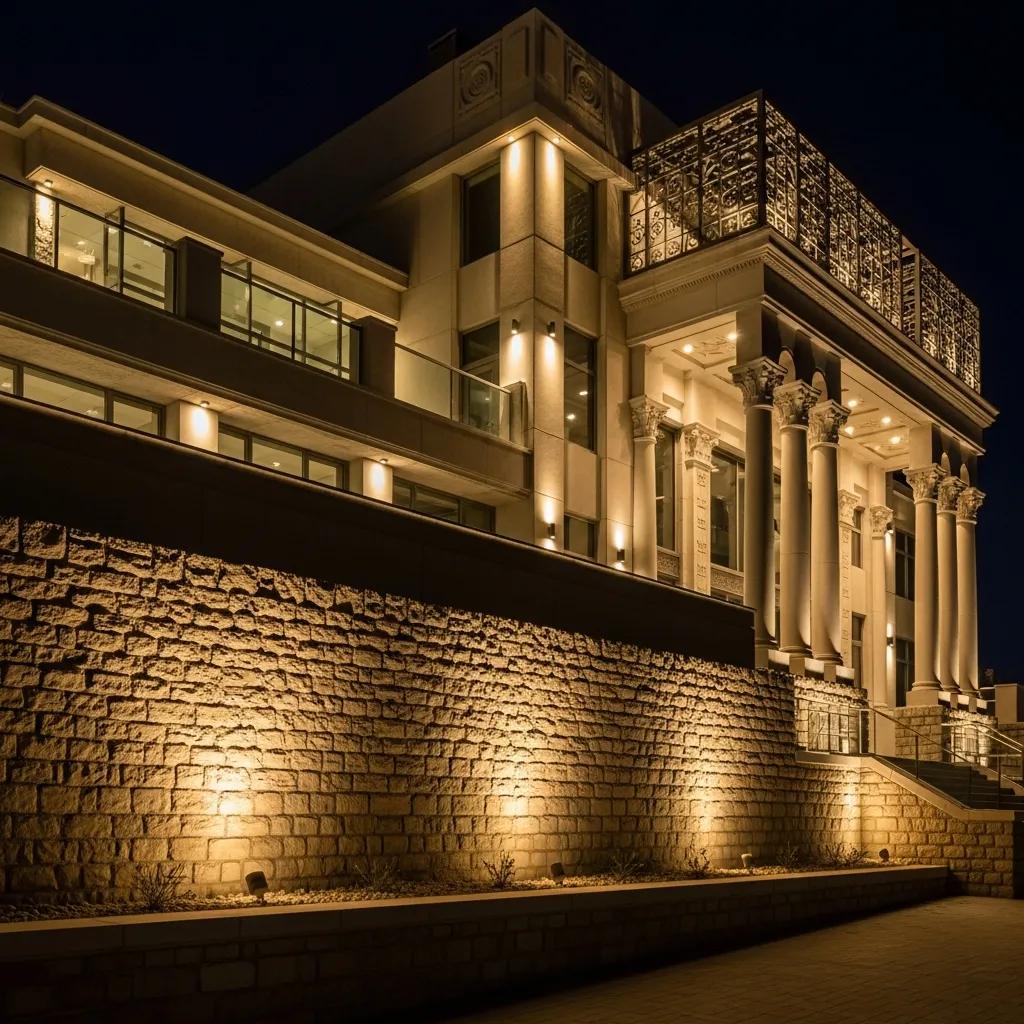 illuminated-architectural-facade